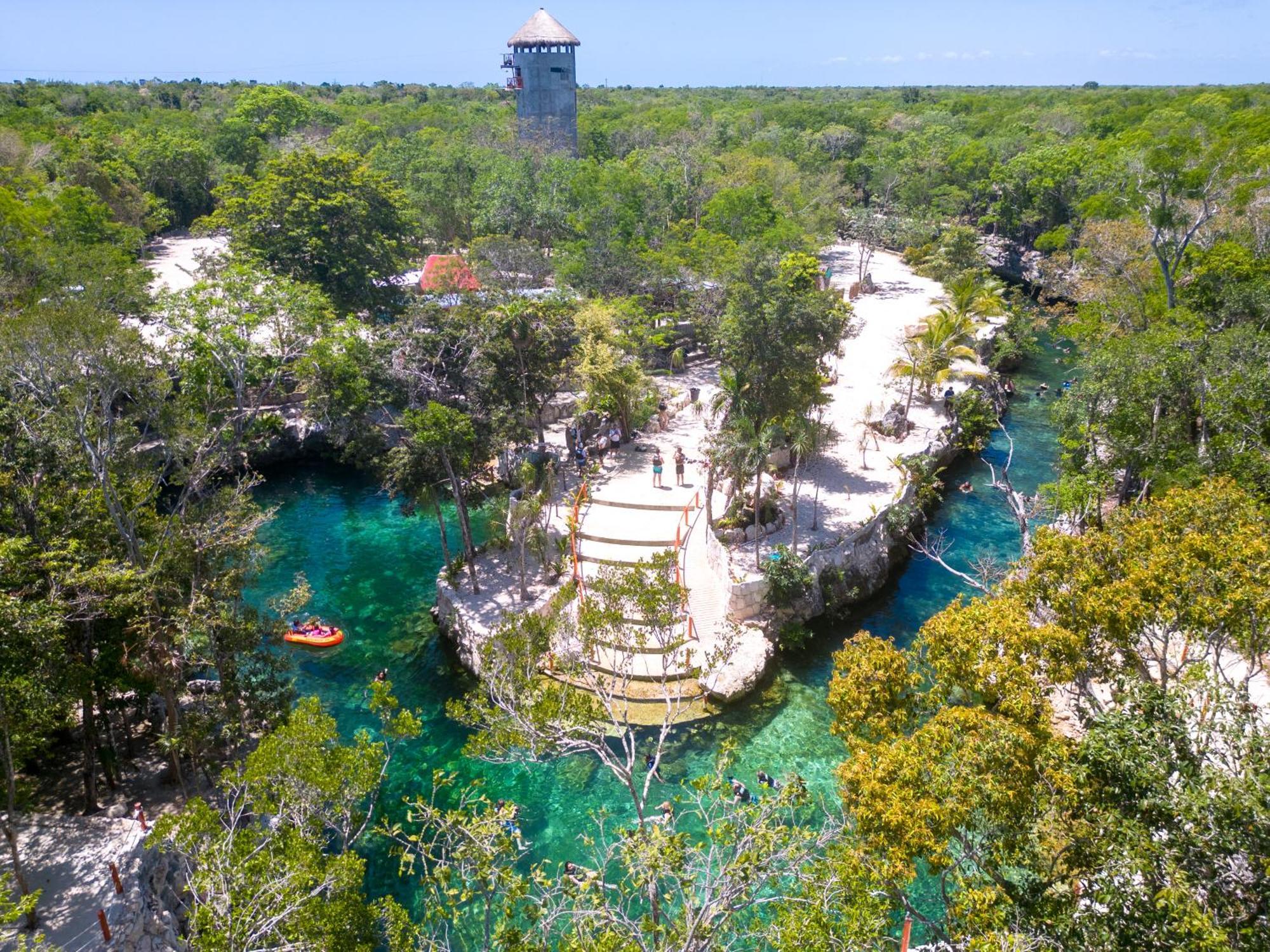 Hotel Casa Tortuga Tulum - Cenotes Park Inclusive מראה חיצוני תמונה Cenote
