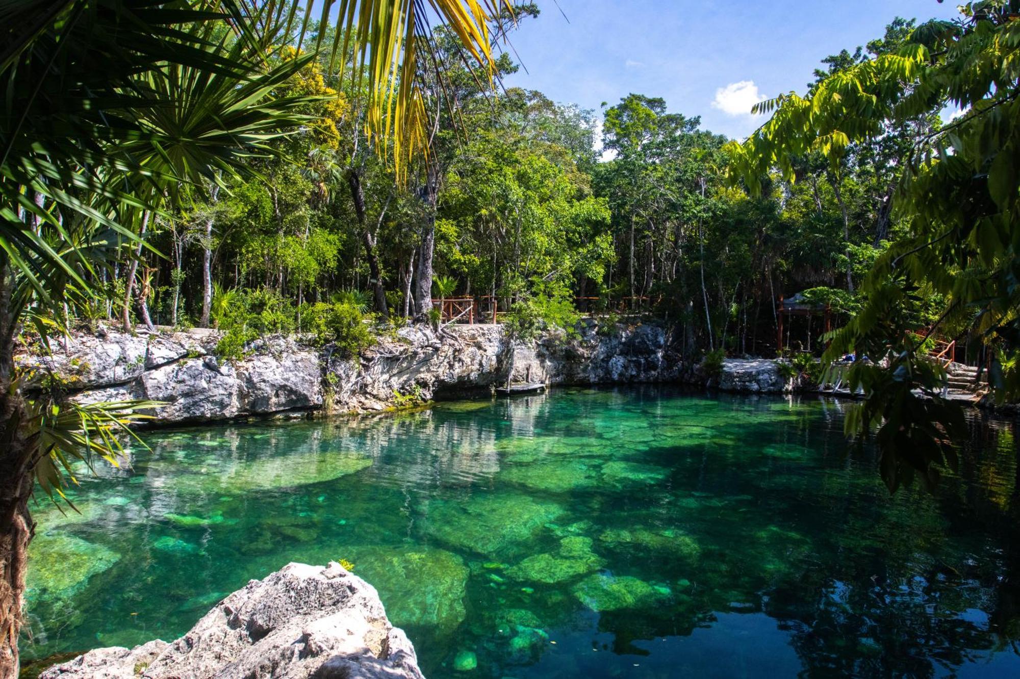 Hotel Casa Tortuga Tulum - Cenotes Park Inclusive מראה חיצוני תמונה Cenote in Yucatán