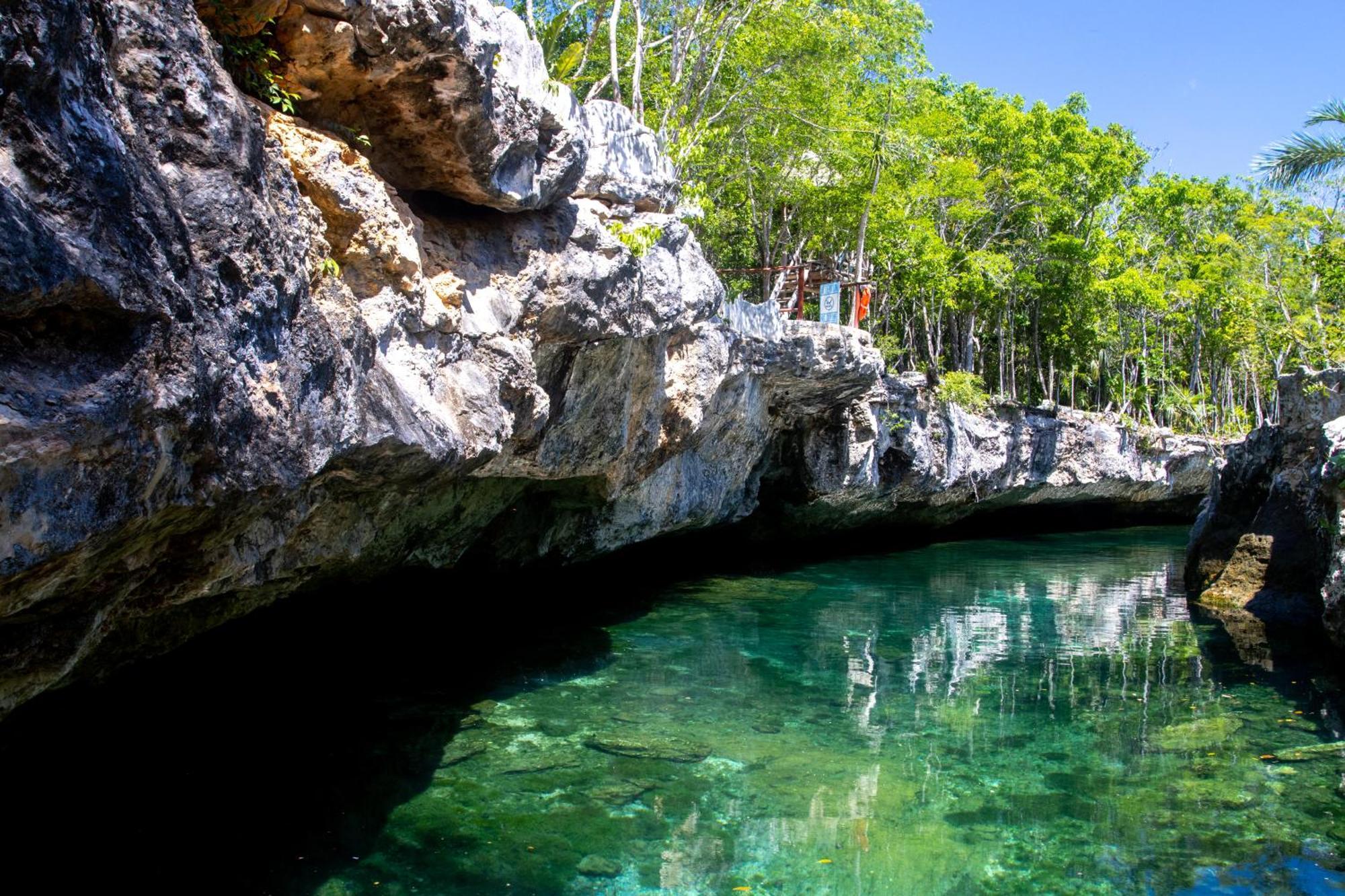 Hotel Casa Tortuga Tulum - Cenotes Park Inclusive מראה חיצוני תמונה Cenote