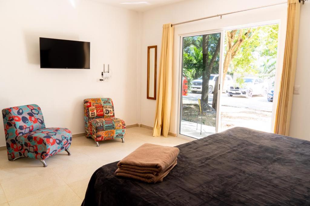 Hotel Casa Tortuga Tulum - Cenotes Park Inclusive מראה חיצוני תמונה A bedroom at the hotel